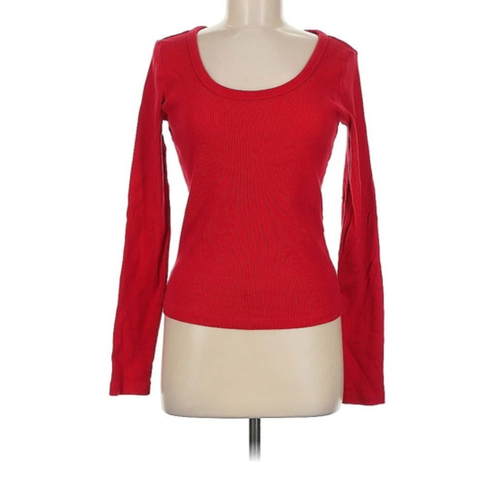 NWT Universal Thread Target Long Sleeve Red Tee shirt size small